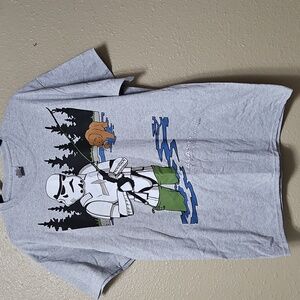 Storm Trooper T-Shirt May The Fish Be With You Parody Joke Mens Large Alaska